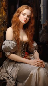  Un personaje femenino, obra maestra del arte digital, impresiones en lienzo enmarcadas