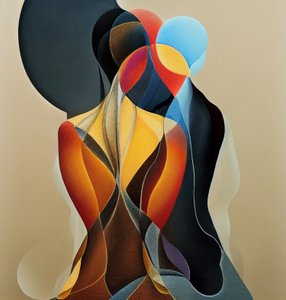 Arte figurativo abstracto contemporáneo, impresión mural de Arte bajo demanda
