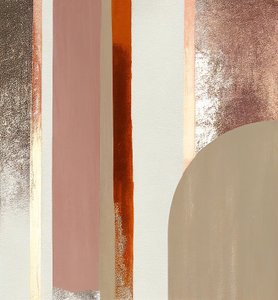 Pintura digital, Líneas abstractas marrones, Impresión mural bajo demanda
