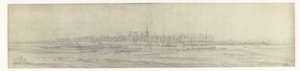 Vista de la tumba, 1672 Fotos de dibujos de la invasión francesa de los Países Bajos en 1672 por Adam Frans van der Meulen conservados en la Manufacture des Gobelins (título de la serie) de frères Moreau