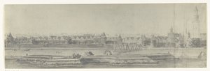 Vista de Kampen, 1672 Fotos de dibujos de la invasión francesa de los Países Bajos en 1672 por Adam Frans van der Meulen conservados en la Manufacture des Gobelins (título de la serie) de frères Moreau