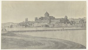 Vista de Nimega, 1672 Fotos de dibujos de la invasión francesa de los Países Bajos en 1672 por Adam Frans van der Meulen conservados en la Manufacture des Gobelins (título de la serie) de frères Moreau