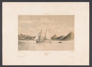San Martín San Martín. Bahía y ciudad (título sobre objeto) West Indies (título de la serie sobre el objeto) Vistas desde las Indias Occidentales de los Países Bajos (título de la serie) de jonkheer Jacob Eduard van Heemskerck