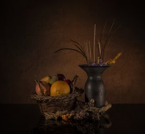 Naturaleza muerta rústica y abundante de larryliu