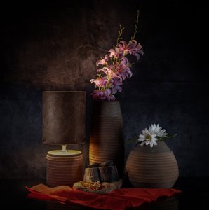 Naturaleza muerta floral de Moody de larryliu