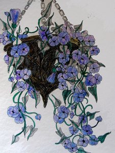 Flores colgantes, 2014 (acuarela, tinta) de linda arthurs