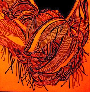 Bufanda de óxido, 2016 (técnica mixta) de linda arthurs