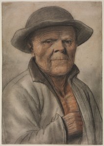 Portrait of an Old Man de manner of Nicolas Lagneau