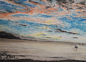 Atardecer en Playa Medina de miguelmendez_art.ve