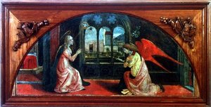 Anunciación de or di Giovanni Monte del Fora