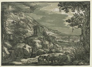 Paisaje Arcadio de possibly after Esaias van de Velde