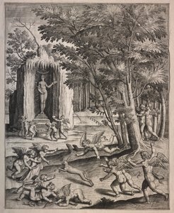 Cupidos Jugando de possibly by Hieronymus Wierix