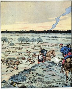 ¿Acorazados? ¡No hay más! Respuesta de un general a un oficial que pedía refuerzos en la Batalla de Reischoffen, conocida por su arduo deber en 1870. Ilustración de Job (Jacques Marie Gaston Onfray y Breville) (Jacques-Marie) (1858-1931) para el libro “Les