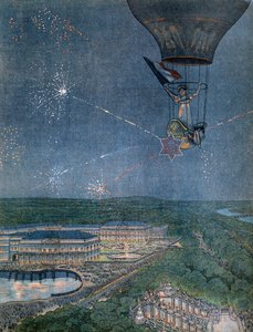 Fiesta en el parque del castillo de Saint Cloud (Saint-Cloud) con motivo del bautizo de Napoleón Francisco Carlos José Bonaparte, príncipe imperial, rey de Roma (luego Napoleón II)