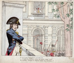 Vio a Luis XVI por segunda vez (Invasión de las Tullerías, 20 de junio) de pseudonym for Onfray de Breville Jacques Job