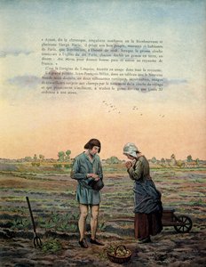 Historia de Francia en la Edad Media: El rey Luis XI llamado el Prudente (1423-1483) establece la oración del ángelus. Ilustración de Jacques Marie Gaston Onfray de Breville dit JOB (1858-1931) de pseudonym for Onfray de Breville Jacques Job