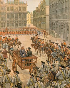 Historia de Bélgica: François Annessens (1660-1719), decano de las cuatro coronas y maestro de la fábrica del hospital Saint John, acusado de ser el instigador de los disturbios en 1717