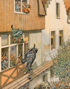 Jacques Marie Gaston Onfroy de Breville dit JOB (1858-1931) - Historia de Bélgica: La Defenestración de los Patricios Echevins de Lovaina en 1419 de pseudonym for Onfray de Breville Jacques Job