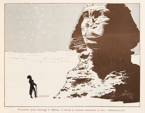 Napoleón Bonaparte ante la Esfinge durante su campaña en Egipto, Colección Privada de pseudonym for Onfray de Breville Jacques Job