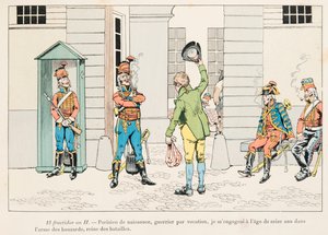 Joven comprometido en los Húsares durante la Revolución Francesa de pseudonym for Onfray de Breville Jacques Job