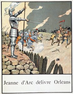 Juana de Arco libera Orleans - en “Petite histoire de France” por Jacques Bainville, ed. Mane de pseudonym for Onfray de Breville Jacques Job