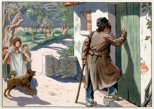 Joachim Murat (1767-1815), rey depuesto de Nápoles, vagó por Provenza después de su huida de Nápoles en 1815. Grabado por Jacques Marie Gaston Onfray de Breville dit Job (1858-1931)