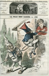 La fille bien gardee. Portada en "L