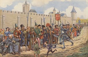 Luis XI levantó un ejército de los ciudadanos de París de pseudonym for Onfray de Breville Jacques Job