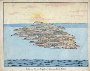 Érase una vez una isla perfumada llamada Córcega (Córcega) - litografía de Job (Jacques Onfroy de Bréville) de "Le Grand Napoléon des Petites Enfants" 1893 de pseudonym for Onfray de Breville Jacques Job