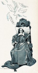 Retrato del Cardenal Jules Mazarin (Giulio Raimondo Mazzarino o Mazarino) de pseudonym for Onfray de Breville Jacques Job
