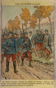 WW1: Honrar a los heridos (ilustración) de pseudonym for Onfray de Breville Jacques Job