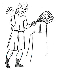 Herrero Alemán en el Trabajo, c1515 de the Elder Hans Burgkmair