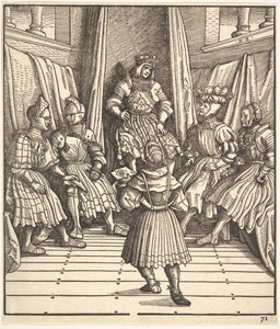 Ilustración de El Rey Blanco, 15-16 siglo de the Elder Hans Burgkmair