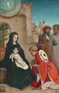 La adoración de los magos de the Elder Juan de Flandes