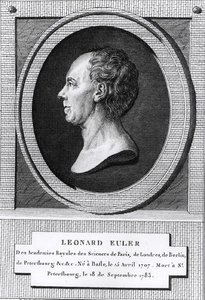 Retrato de Leonard Euler de the Younger Dupin