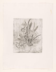 Jarrón con flores de unknown (signed by artist)