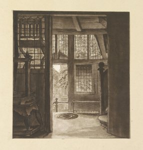 Interior de la casa de Rembrandt de weduwe Dietrich