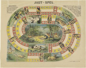 Jagt-Spel (título sobre el objeto) de weduwe Elias Spanier and Zn