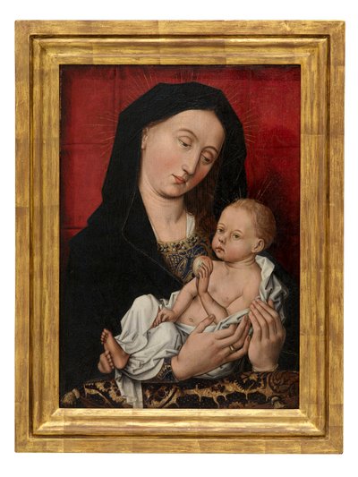Virgen con el Niño (óleo sobre tabla) de Master of Flémalle