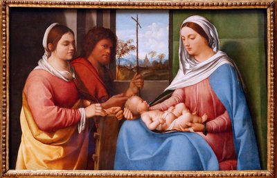 La Virgen y el Niño con los santos Catalina de Alejandría y Juan el Bautista de Giorgione