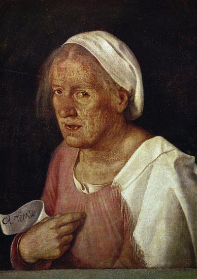 La Vecchia (La anciana) de Giorgione