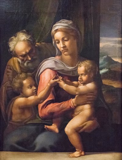 La Sagrada Familia con San Juan Bautista (pintura) de (1509 66) Daniele da Volterra