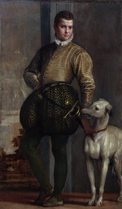 Niño con un galgo, c.1570s de Veronese