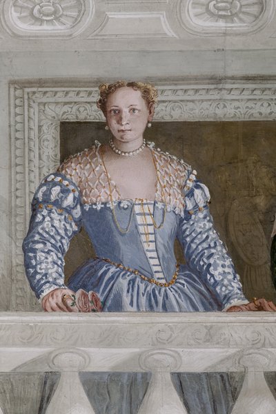 Donna Barbaro y su enfermera, la Sala del Olimpo, detalle de 2632651 de Veronese