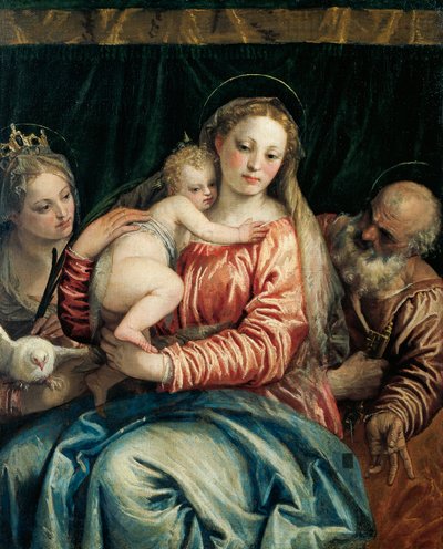 Virgen con el Niño, San Pedro y Santa Inés de (1528 88) Veronese