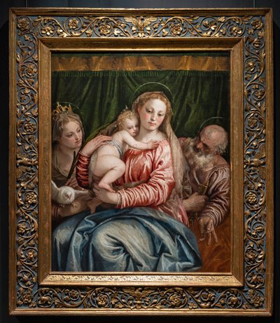 La Virgen y el Niño Jesús entre S. Catalina de Alessandria y Pedro de (1528 88) Veronese
