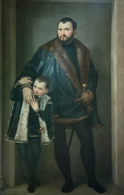 Retrato de Giuseppe da Porto con su hijo Adriano de (1528 88) Veronese