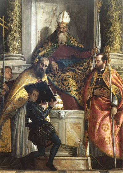 San Antonio Abad entre San Cornelio y San Cipriano de Veronese