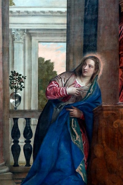 La Anunciación de la Virgen, siglo XVI de Veronese