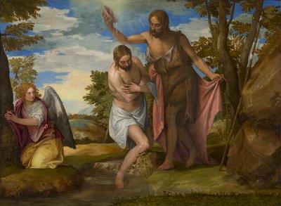 El Bautismo de Cristo, c.1550-1560 de Veronese